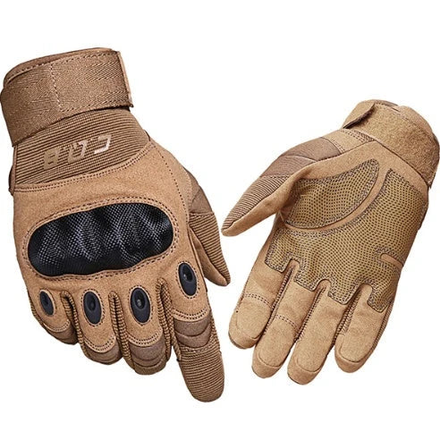 Tactical Gloves Half-Finger Reinforced Knuckles Microfiber