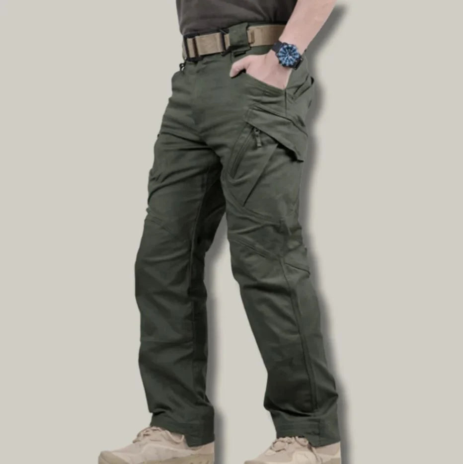 Tactical Hiking Trousers Water-Resistant Gusseted Crotch & Multiple Pockets