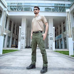 Tactical Hiking Trousers Water-Resistant Zipper & Velcro Pockets