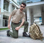 Tactical Hiking Trousers Water-Resistant Zipper & Velcro Pockets