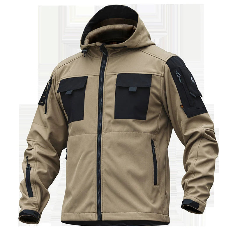 Tactical Jacket 5-in-1 Waterproof & Windproof Stretch Nylon