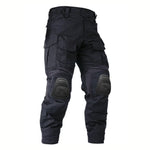 Tactical Work Pants 10 Pockets Reinforced Knees Removable Knee Pads