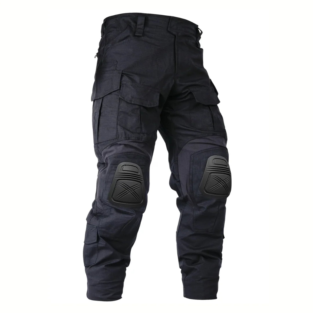 Tactical Work Pants 10 Pockets Reinforced Knees Removable Knee Pads
