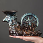 Tea Ceremony Set Porcelain Rotating Waterwheel Semi-Automatic Pour