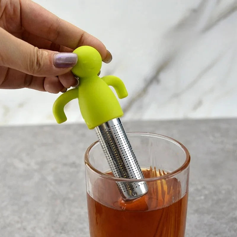 Tea Infuser 304 Stainless Steel Fine Filter Humanoid Design
