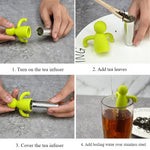 Tea Infuser 304 Stainless Steel Fine Filter Humanoid Design