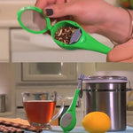 Tea Infuser Built-In Plunger Reusable Mesh Cover