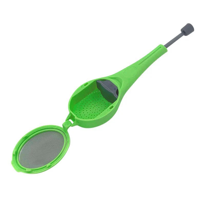 Tea Infuser Built-In Plunger Reusable Mesh Cover