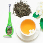 Tea Infuser Built-In Plunger Reusable Mesh Cover