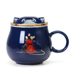Tea Infuser Cup Porcelain With Lid & Infuser
