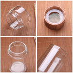 Tea Infuser Portable Borosilicate Glass Stainless Steel 200ml