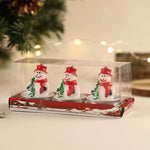Tea Light Candle Set Holiday Figurines Gift-Ready Box