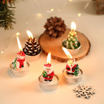 Tea Light Candle Set Holiday Figurines Gift-Ready Box