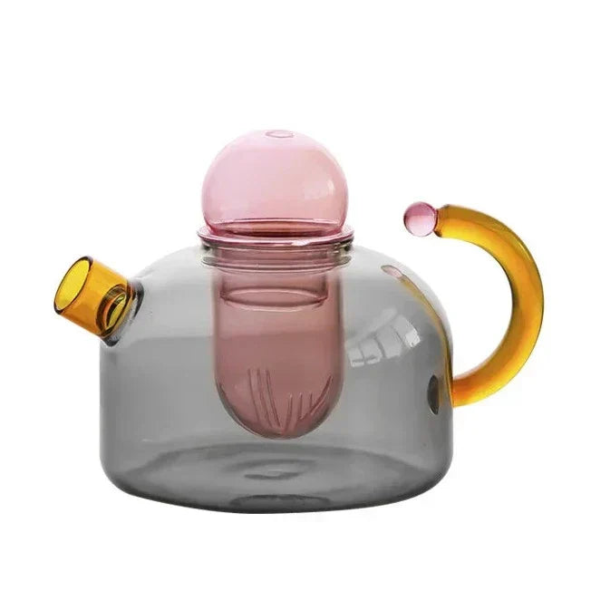 Tea Set Borosilicate Glass 400ml Teapot