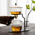 Tea Set Magnetic Semi-Automatic Glass And Metal