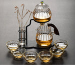 Tea Set Magnetic Semi-Automatic Glass And Metal