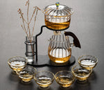 Tea Set Magnetic Semi-Automatic Glass And Metal