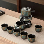 Tea Set Porcelain Golden Dragon Design With Filter Base & Fair Cup