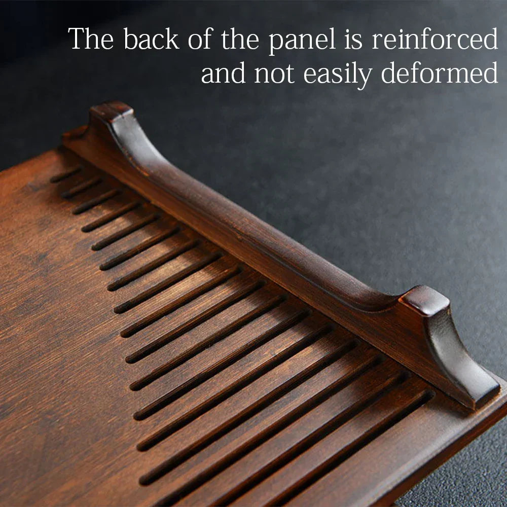 Tea Tray Bamboo Surface Removable Top