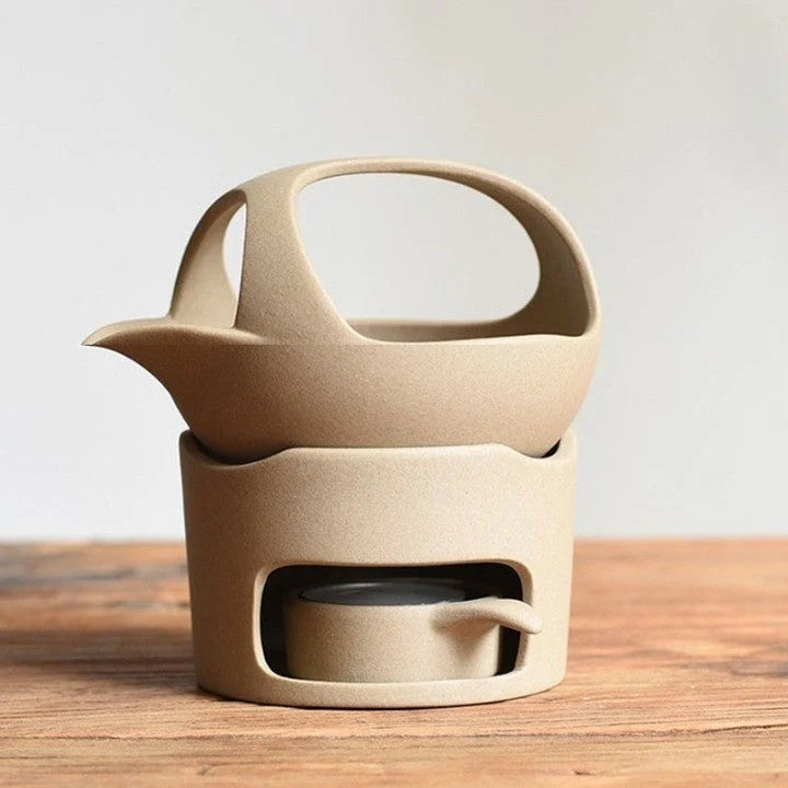 Tea Warmer Glazed Ceramic Built-In Candle Warmer