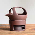 Tea Warmer Glazed Ceramic Built-In Candle Warmer