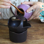 Tea Warmer Glazed Ceramic Built-In Candle Warmer