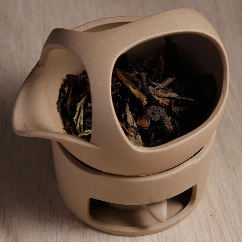 Tea Warmer Glazed Ceramic Built-In Candle Warmer