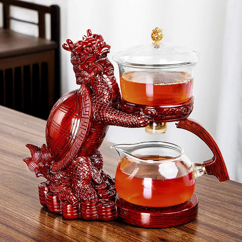Teapot Borosilicate Glass Magnetic Locking Loose-Leaf Infuser