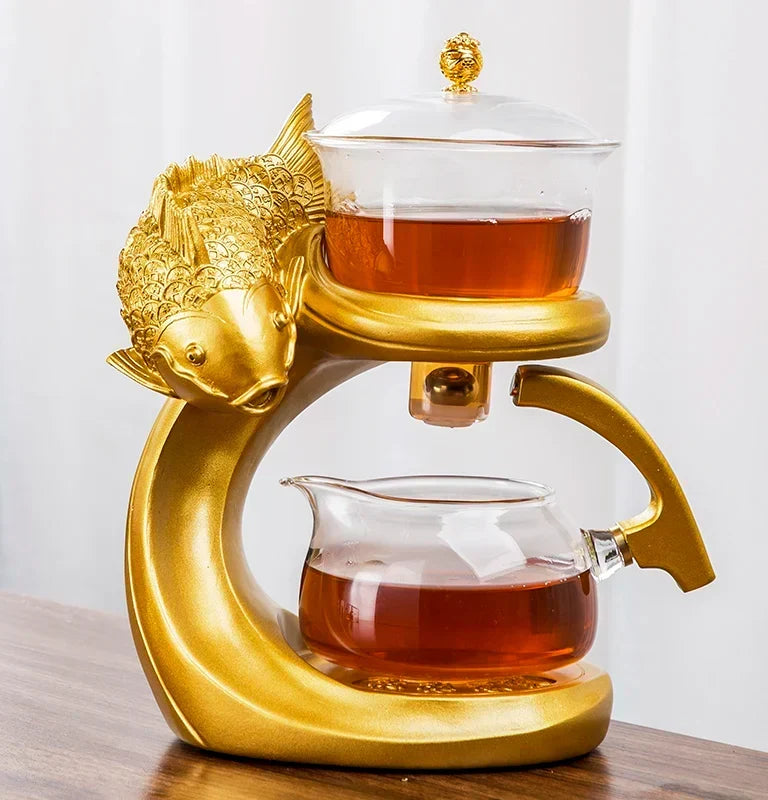 Teapot Borosilicate Glass Magnetic Locking Loose-Leaf Infuser