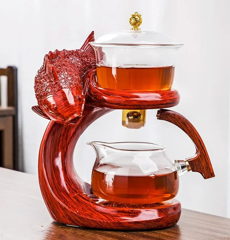 Teapot Borosilicate Glass Magnetic Locking Loose-Leaf Infuser