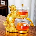 Teapot Borosilicate Glass Magnetic Locking Loose-Leaf Infuser