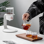 Teapot Glass & Metal Nordic Style 6.8 Oz