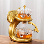 Teapot Magnetic Fish Design Glass & Resin