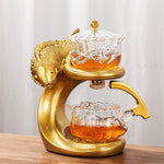 Teapot Magnetic Fish Design Glass & Resin