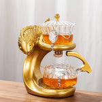 Teapot Magnetic Fish Design Glass & Resin