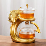 Teapot Magnetic Fish Design Glass & Resin