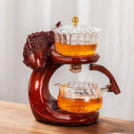 Teapot Magnetic Fish Design Glass & Resin