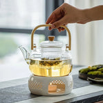 Teapot Warmer Ceramic Candle-Powered Keeps Tea Warm