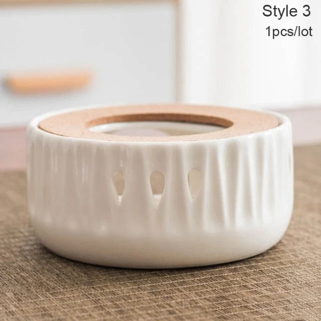 Teapot Warmer Ceramic Candle-Powered Keeps Tea Warm