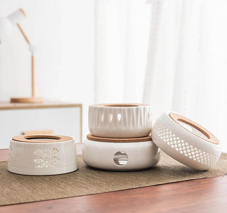 Teapot Warmer Ceramic Candle-Powered Keeps Tea Warm