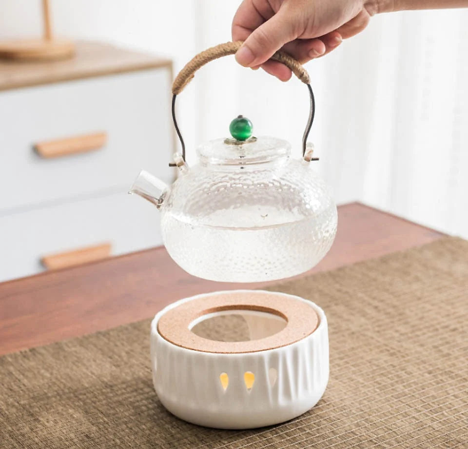 Teapot Warmer Ceramic Candle-Powered Keeps Tea Warm
