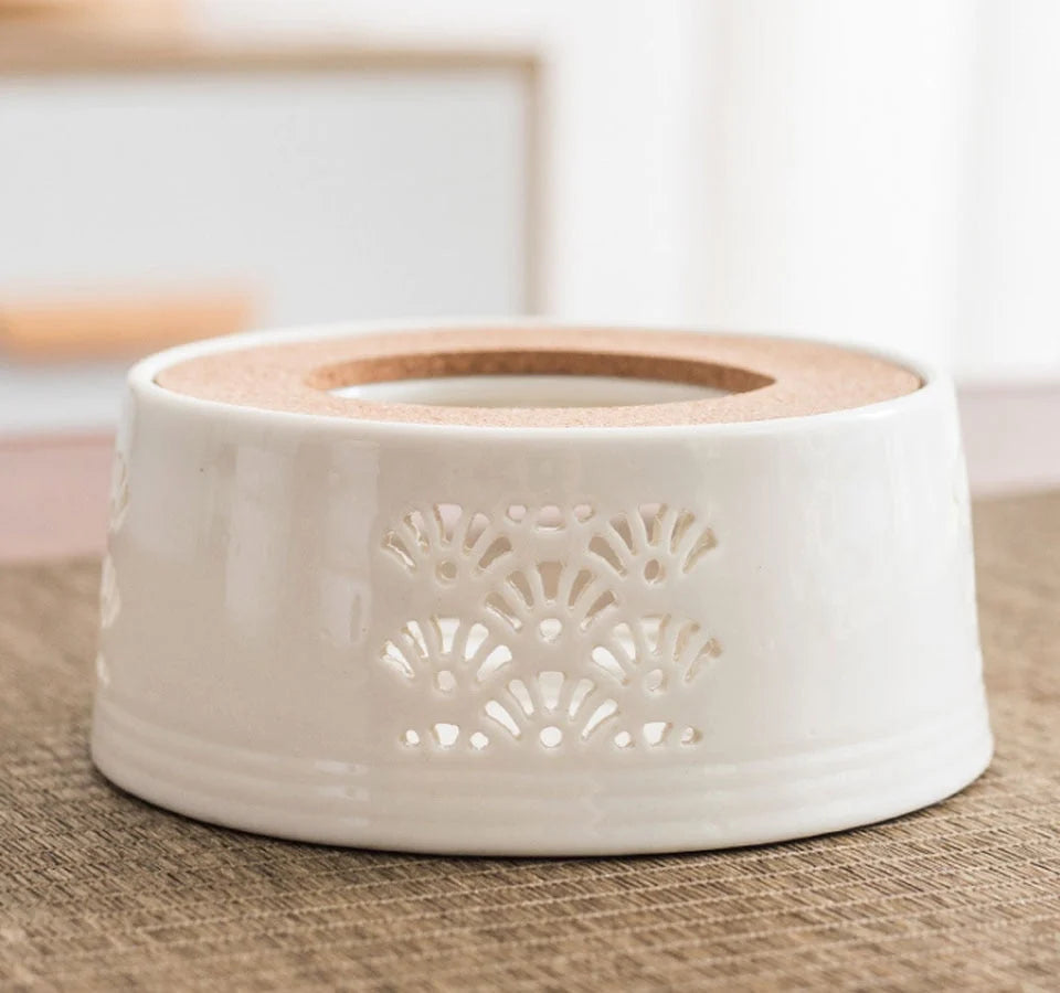 Teapot Warmer Ceramic Candle-Powered Keeps Tea Warm