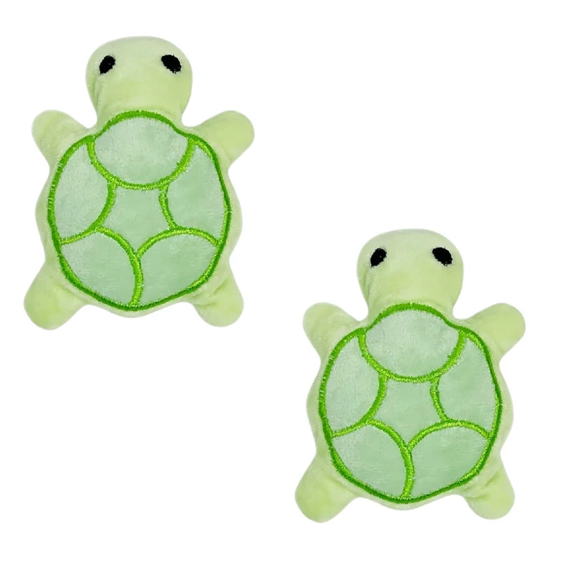 Teething Toy Plush Squeaky Turtle 2-Pack