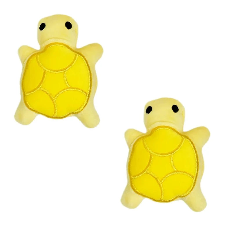 Teething Toy Plush Squeaky Turtle 2-Pack