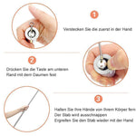 Telescopic Baton Stainless Steel Quick-Extend & Pocket-Sized