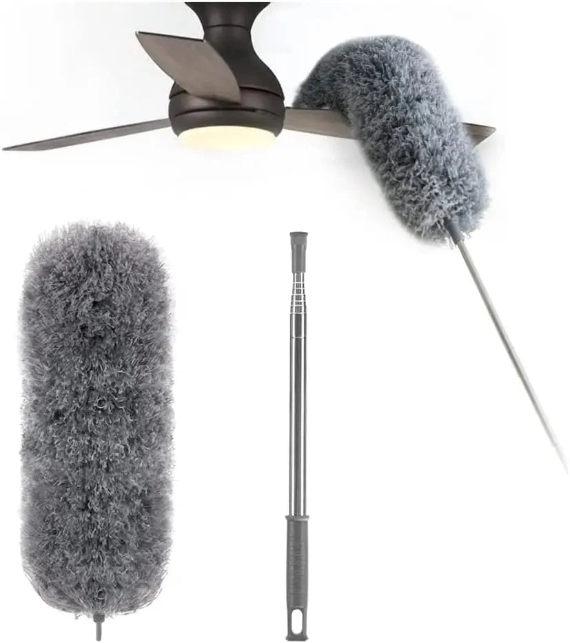 Telescopic Duster Flexible Microfiber Head & Stainless Steel Pole