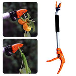 Telescopic Pruner Extendable Reach Spring-Assisted Aluminum