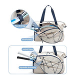 Tennis Travel Bag Weather-Resistant Spacious Padded Handles