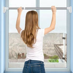 Tension Rod Adjustable Stainless Steel No-Drill Design