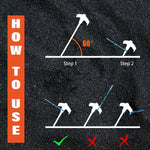 Tent Stakes Screw-In Carbon Steel Orange Top